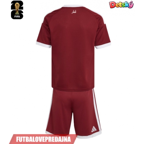 Lacne Dětský Futbalové dres Katar MS 2026 Krátky Rukáv - Domáci (+ trenírky)